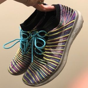 Nike Rainbow running free size 6 shoes